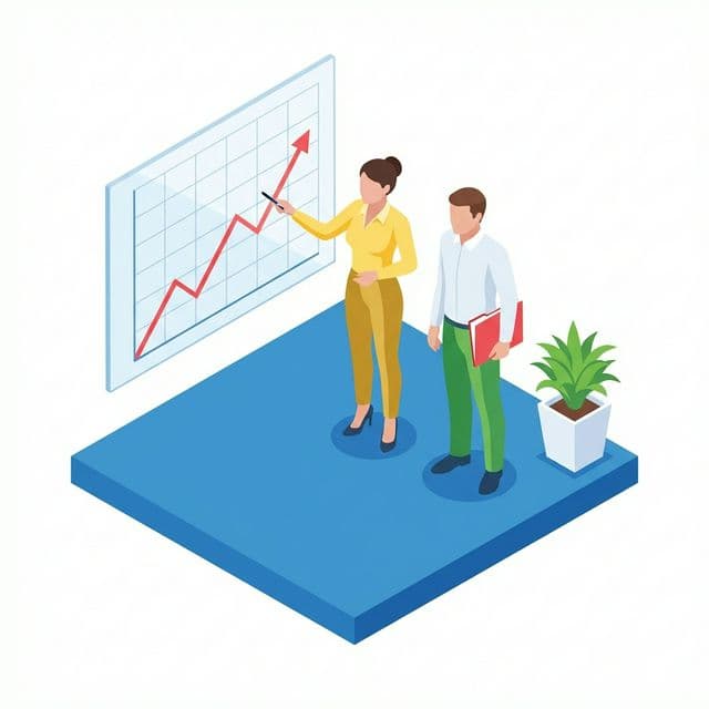 Business Growth and Analytics Illustration