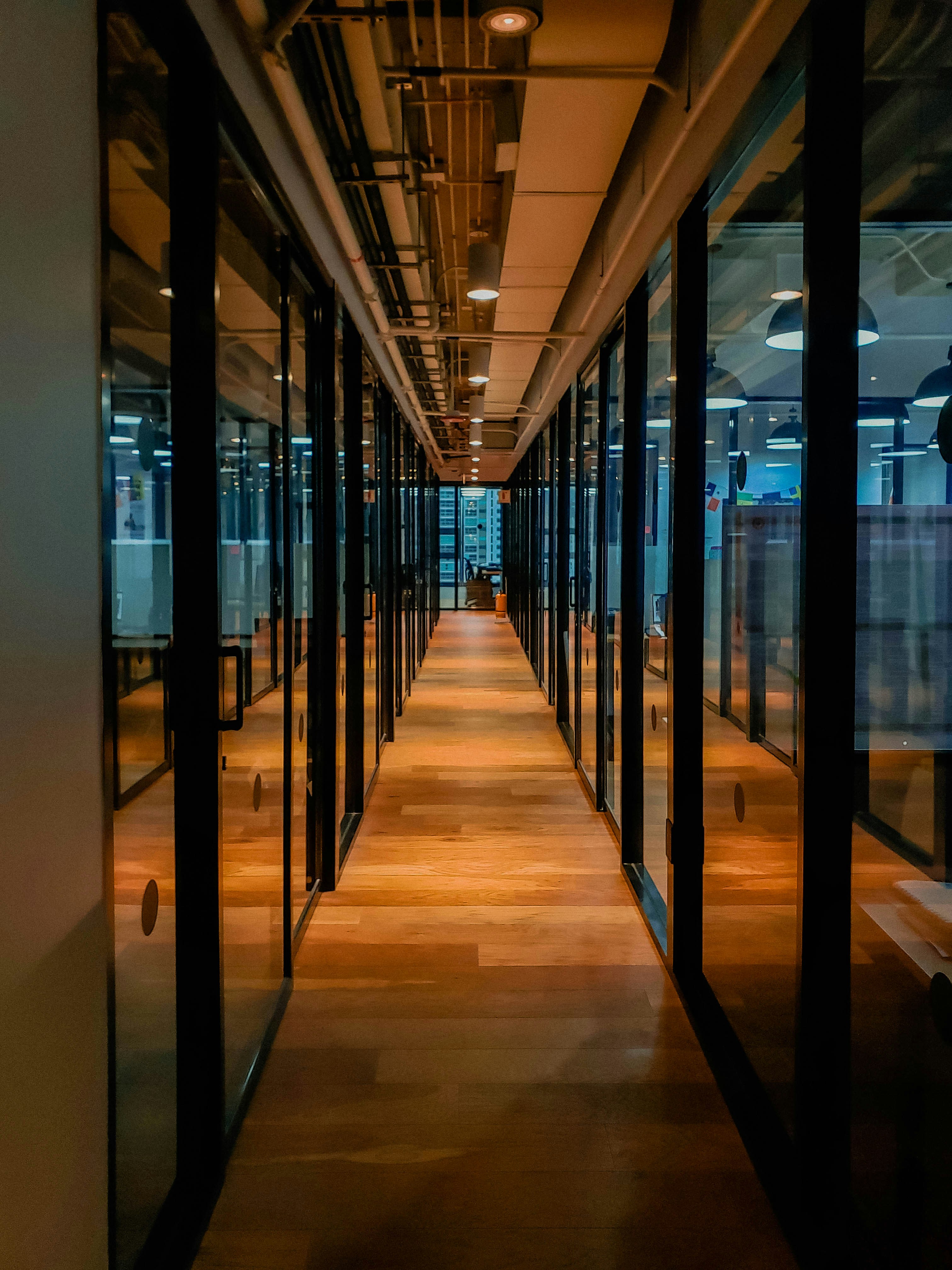 workplace office modern office corridor environment