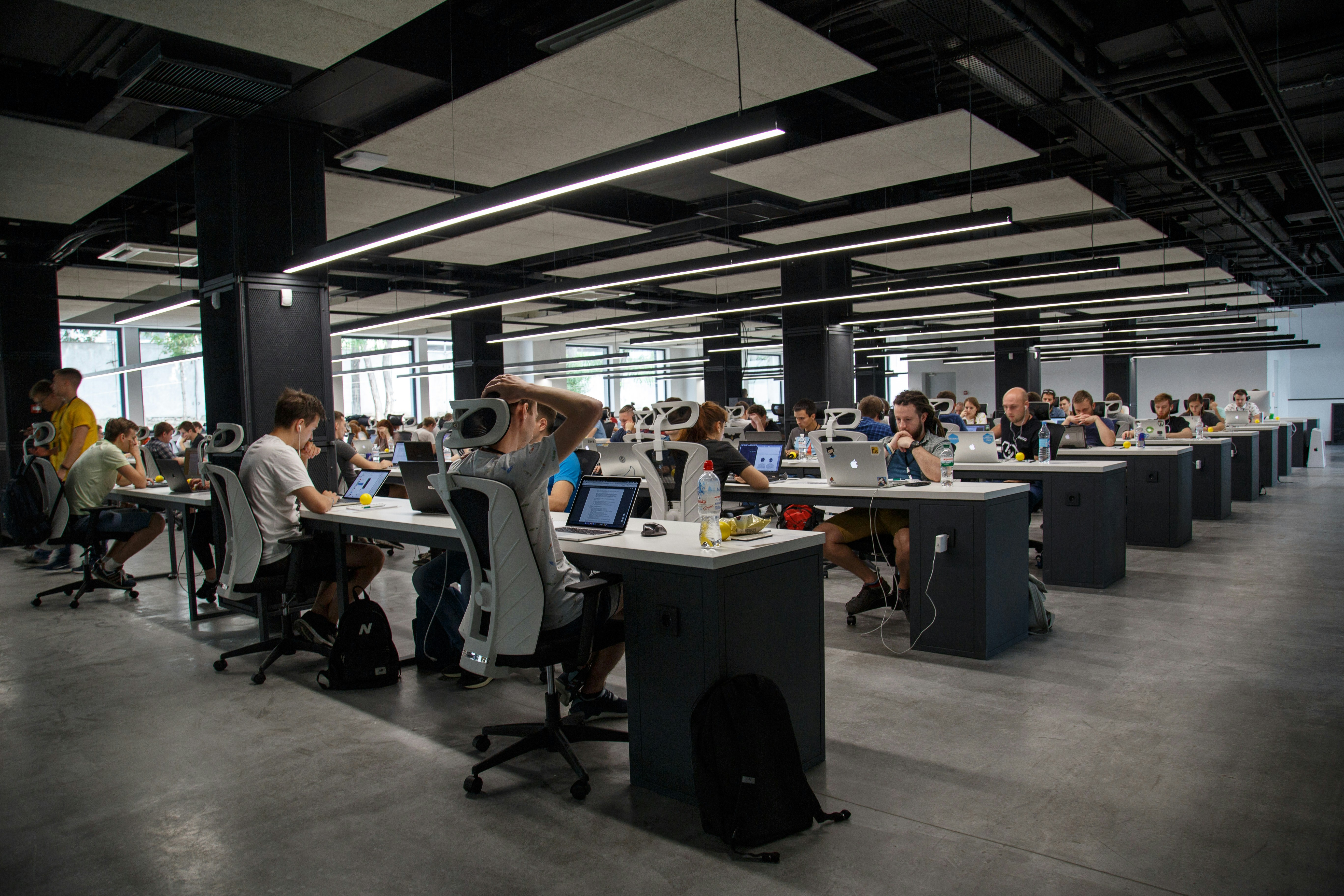 Open office operations floor